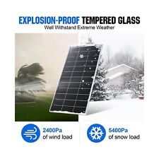 ECO-WORTHY 195W Bifacial 12V Solar Panel