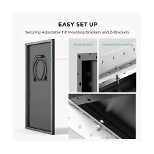 EF ECOFLOW 2 Pack 100W Monocrystalline Solar Panels