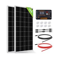 200W 12V/24V Monocrystalline Solar Panel Kit