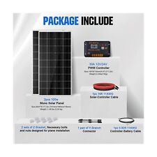 200W 12V/24V Monocrystalline Solar Panel Kit