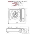 Portable Butane Camping Stove with Case & Ignition