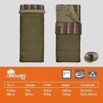 Kelty Wayback Flannel Sleeping Bag with Built-in Blanket