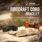 Texas Bushcraft Survival Paracord Firecraft Bracelet