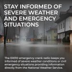Midland ER310 Emergency Crank Weather Radio & Flashlight