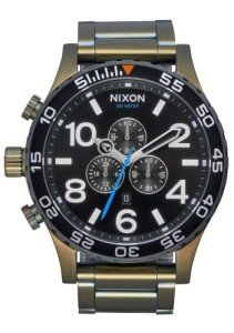 Nixon 51-30 Chrono Men's Watch, Black/Silver