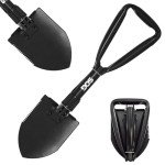 SOG Folding Survival Shovel with Saw Edge - Black