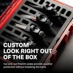 Heavy Duty 5 Pistol Case with Pre-Cut Foam