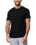 Men's Short Sleeve Round Neck T-Shirt, Black