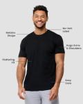 Men's Short Sleeve Round Neck T-Shirt, Black