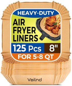 125 Pcs Non-Stick Air Fryer Paper Liners