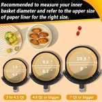 Large Air Fryer Parchment Paper Liners, 100 PCS