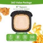 360 Pcs Heavy Duty Air Fryer Paper Liners