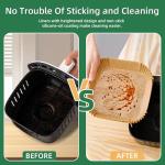 DUFRE 150 Pcs Non-Stick Air Fryer Liners