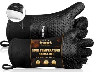 Walfos Heat-Resistant Silicone BBQ Grill Gloves