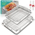 OPENICE Air Fryer Basket & Crisper Tray Set
