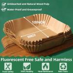 DUFRE 150 Pcs Non-Stick Air Fryer Liners