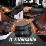 Walfos Heat-Resistant Silicone BBQ Grill Gloves
