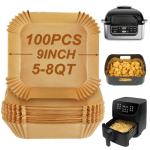 BYKITCHEN Disposable Air Fryer Liner Paper - 100 Pack