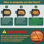 BYKITCHEN Disposable Air Fryer Liner Paper - 100 Pack