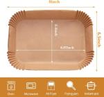 100PCS Air Fryer Disposable Parchment Liners