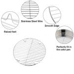 TeamFar Stainless Steel Round Cooling Rack Set