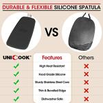 Unicook Flexible Silicone Spatula Set - Heat Resistant