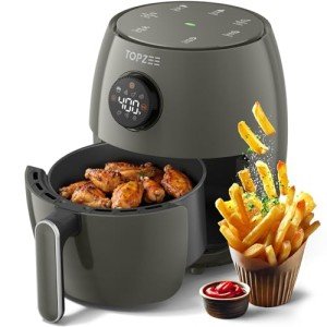 Compact 2.1QT 4-in-1 Air Fryer - Grey