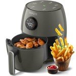 Compact 2.1QT 4-in-1 Air Fryer - Grey