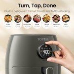 Compact 2.1QT 4-in-1 Air Fryer - Grey