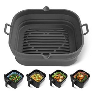 Silicone Air Fryer Liners - Reusable Collapsible Basket