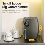 Compact 2.1QT 4-in-1 Air Fryer - Grey