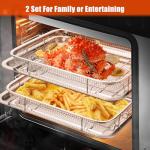 Large Stainless Steel Air Fryer Basket Set