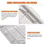 Large Stainless Steel Air Fryer Basket Set