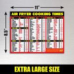 Air Fryer Cooking Times Magnetic Cheat Sheet
