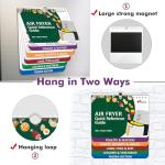Air Fryer Cheat Sheet Magnets & Cooking Guide