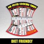 Air Fryer Cooking Times Magnetic Cheat Sheet