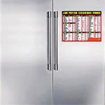 Air Fryer Cooking Times Magnetic Cheat Sheet