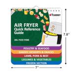 Air Fryer Cheat Sheet Magnets & Cooking Guide