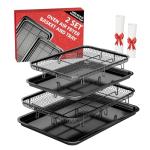 Air Fryer Basket Set with Parchment Paper