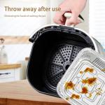 Square Non-Stick Air Fryer Foil Liners - 50PCS