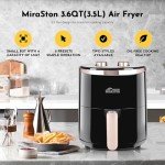 MIRASTON 3.6QT Small Air Fryer with Dial Control