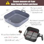 Non-Stick Silicone Liners for Air Fryers - 2 Pcs
