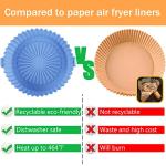 Silicone Liners for 1-3.5 QT Air Fryers - 2 Pack
