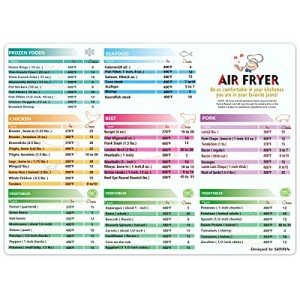 Air Fryer Cooking Times Magnetic Cheat Sheet