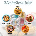 Everacc Air Fryer Cheat Sheet Magnet Set