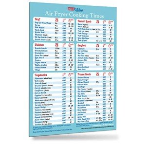 Air Fryer Accessories Cheat Sheet Magnetic Guide