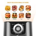 Uten 5.8 Quart Air Fryer - 1700W Oilless Cooker
