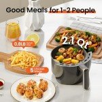 Compact 2.1Qt Digital Mini Air Fryer