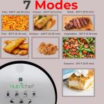 NutriChef 2 Quart Oil-Free Air Fryer - Black