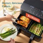 COSORI 9Qt Dual Air Fryer with Double Baskets